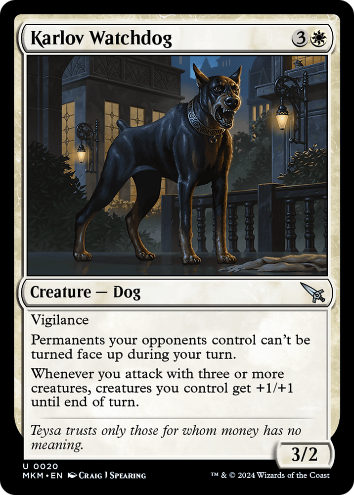 Karlov Watchdog [Murders at Karlov Manor] Magic: The Gathering