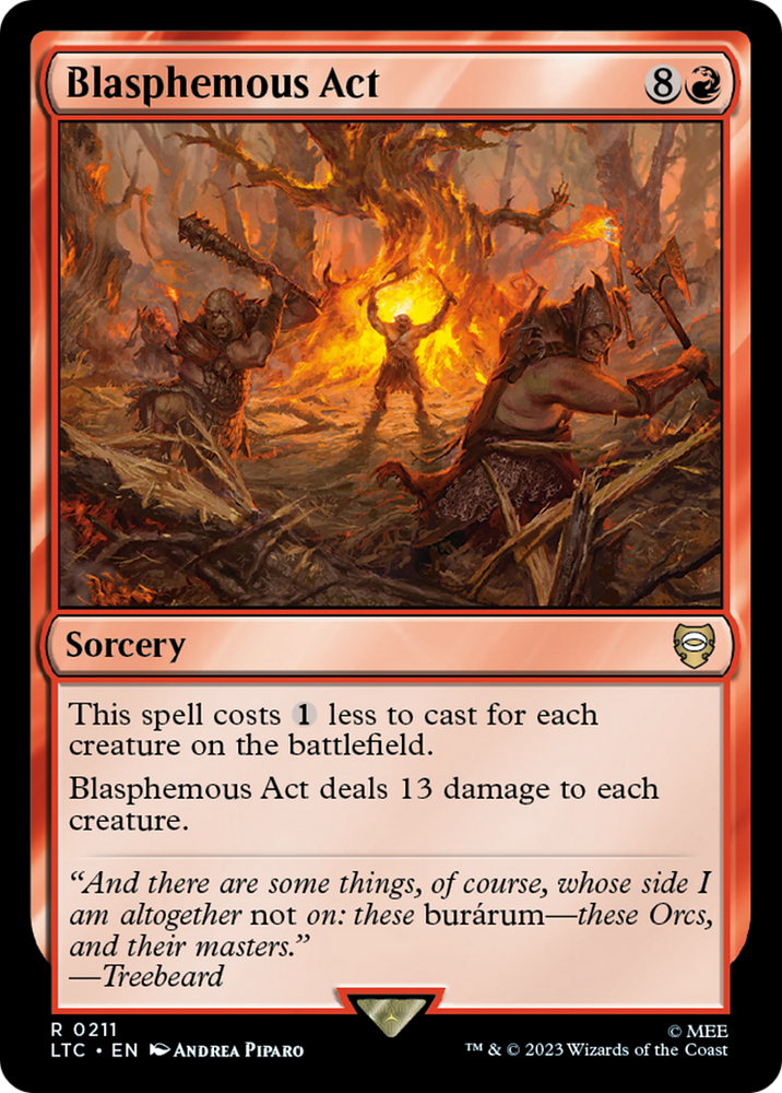 Blasphemous Act [The Lord of the Rings: Tales of Middle-Earth Commander] Magic: The Gathering