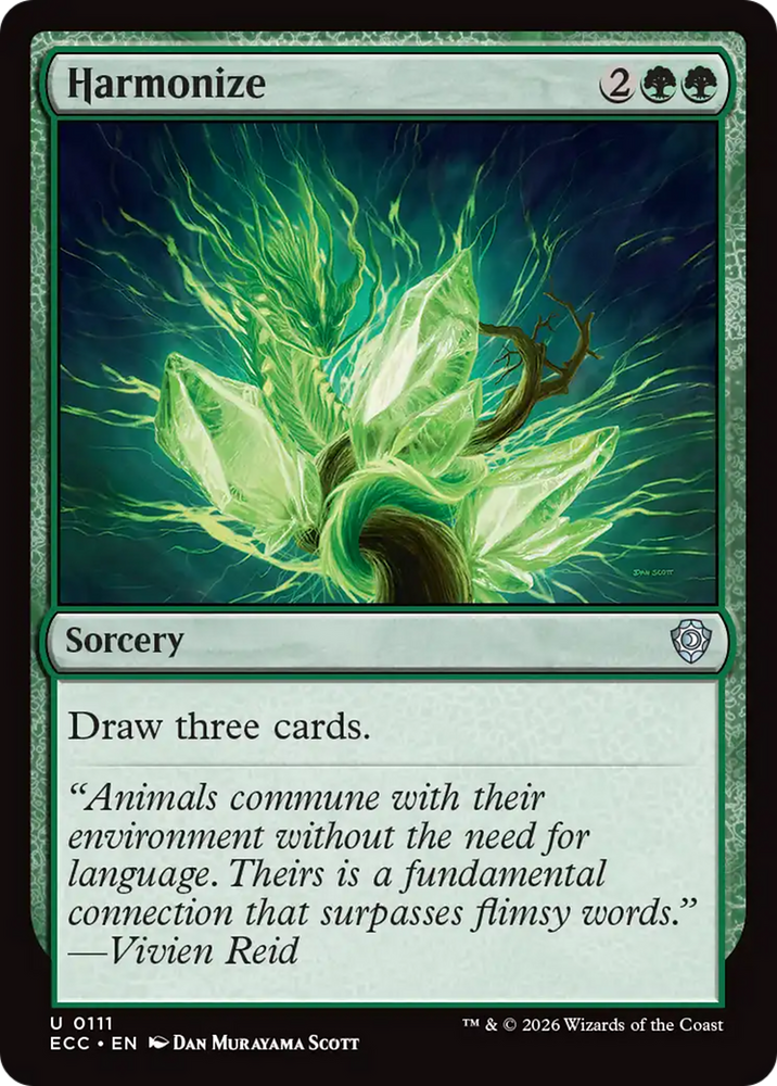 Harmonize [Lorwyn Eclipsed Commander] Magic: The Gathering