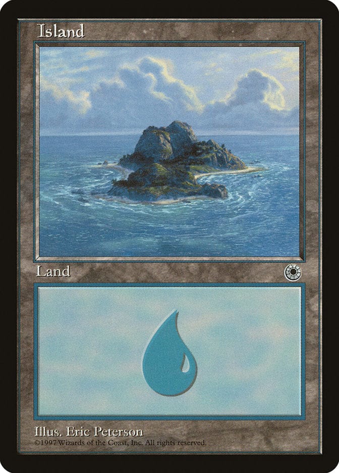 Island (Bays on Left and Right) [Portal] Magic: The Gathering
