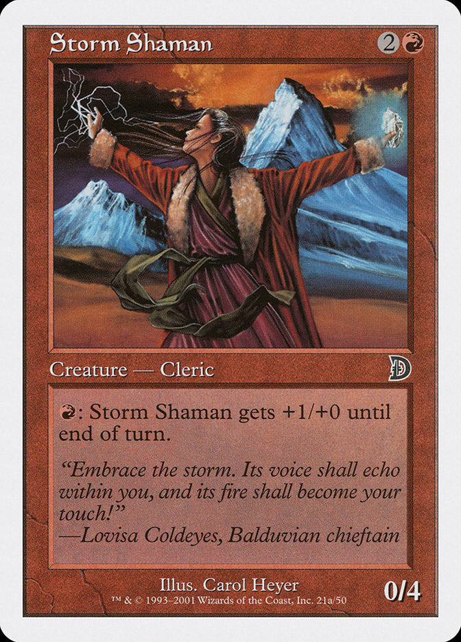 Storm Shaman (Female) [Deckmasters] Magic: The Gathering