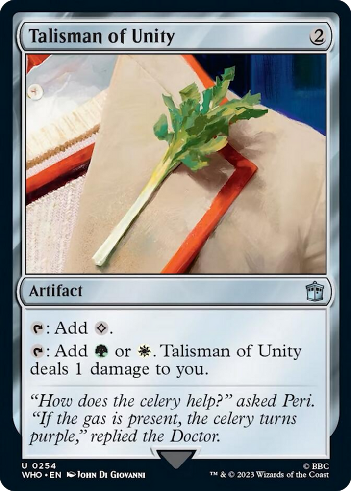 Talisman of Unity [Doctor Who] Magic: The Gathering