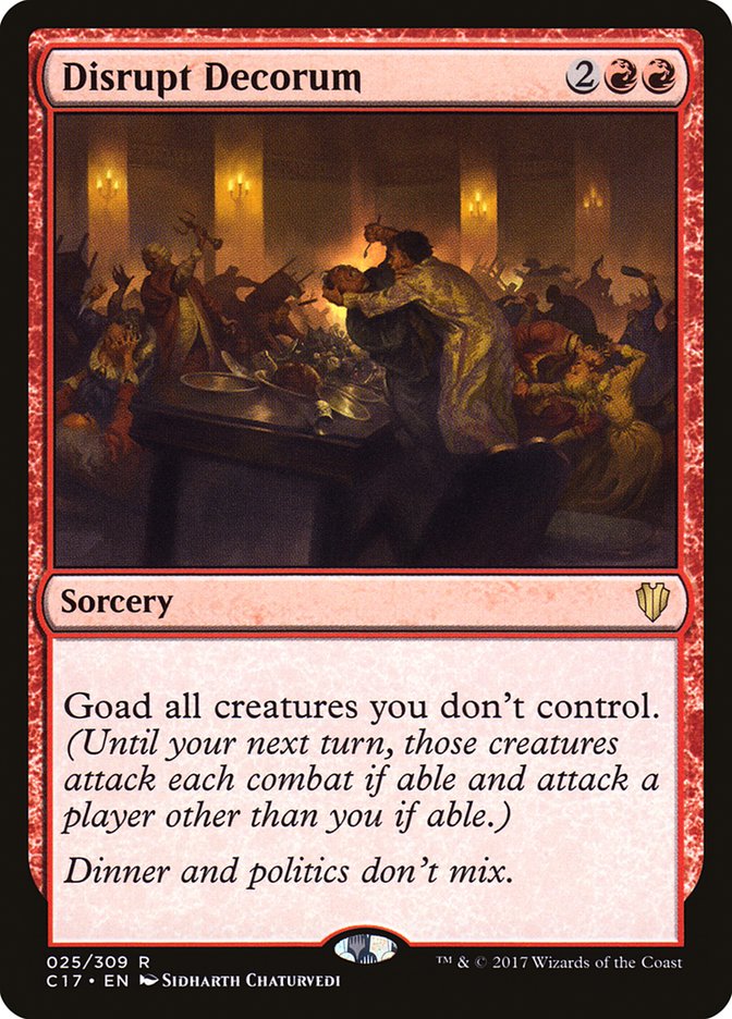 Disrupt Decorum [Commander 2017] Magic: The Gathering