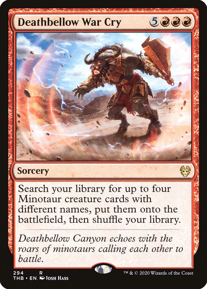 Deathbellow War Cry [Theros Beyond Death] Magic: The Gathering