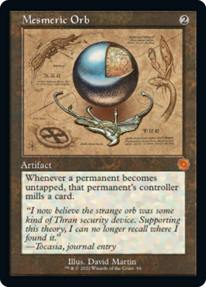 Mesmeric Orb (Retro Schematic) [The Brothers' War Retro Artifacts] Magic: The Gathering