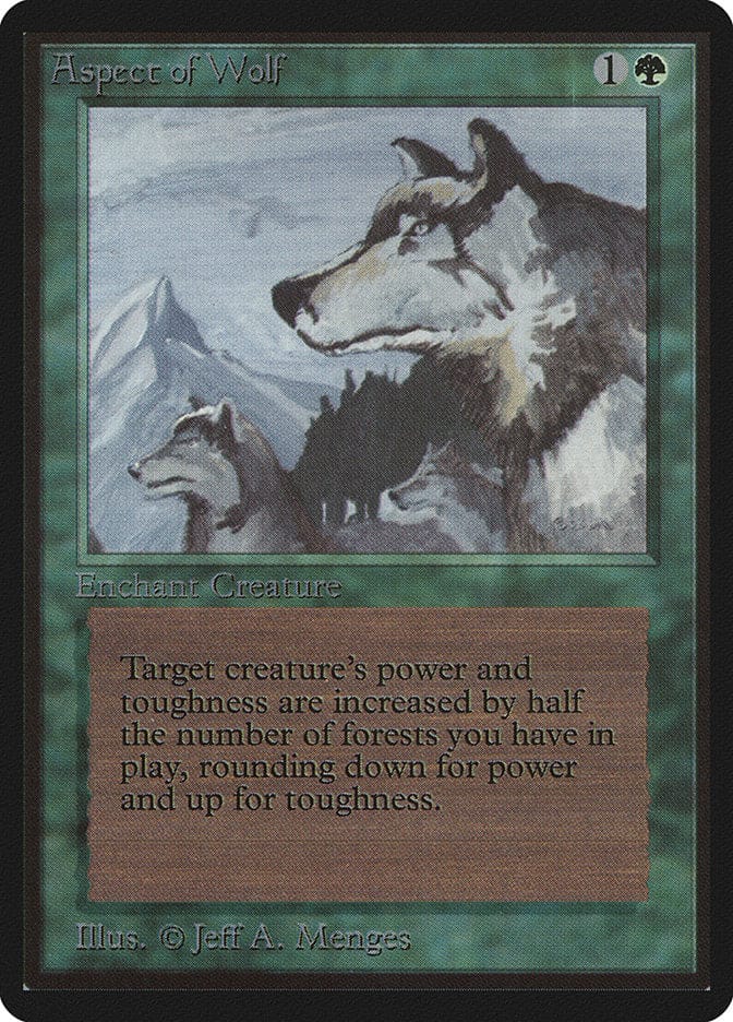 Aspect of Wolf [Beta Edition] Magic: The Gathering