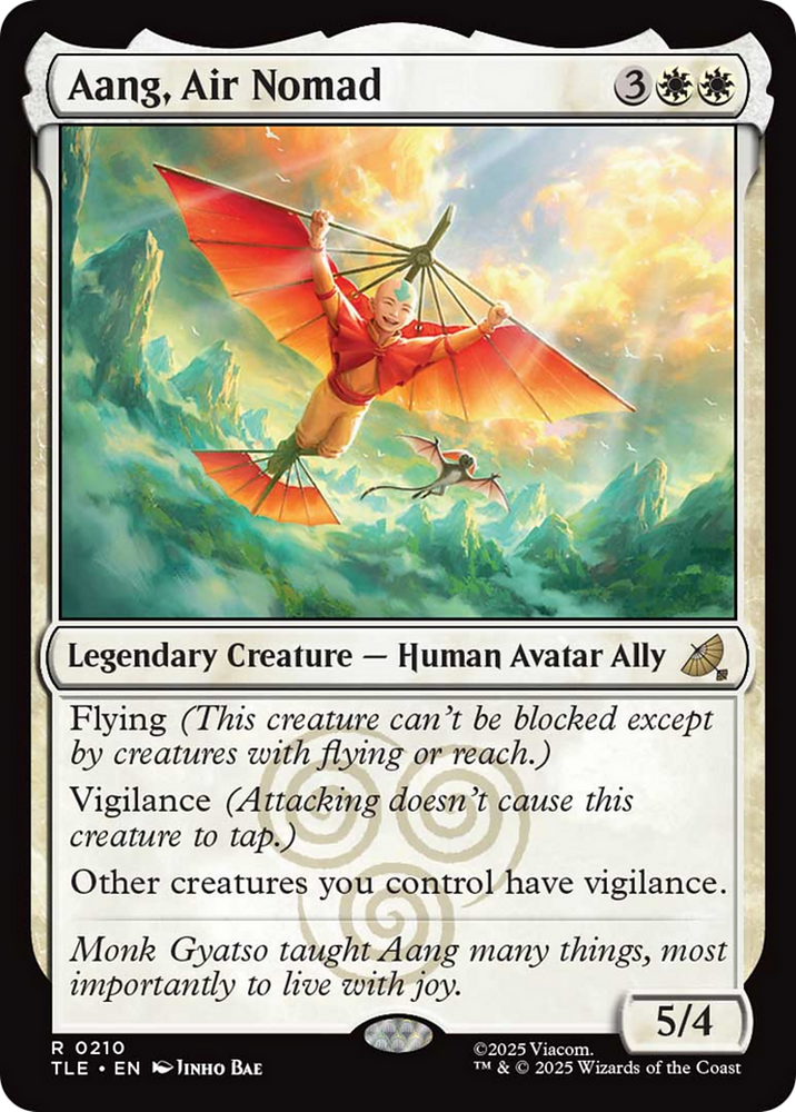 Aang, Air Nomad (0210) [Avatar: The Last Airbender: Eternal-Legal] Magic: The Gathering
