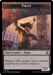 The Monarch // Pirate Double-Sided Token [The Lost Caverns of Ixalan Commander Tokens] Magic: The Gathering