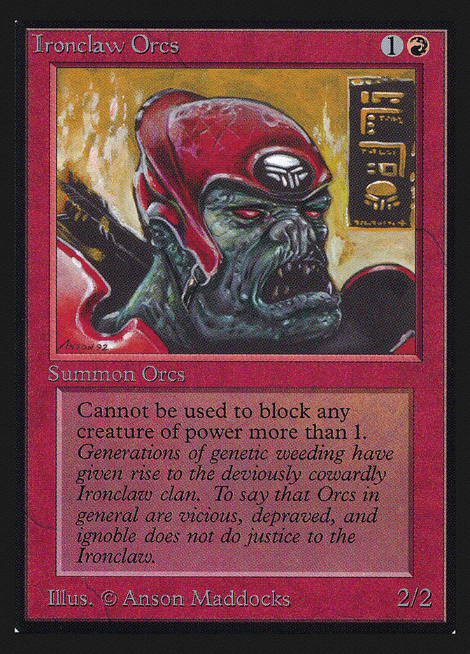 Ironclaw Orcs [International Collectors' Edition] Magic: The Gathering