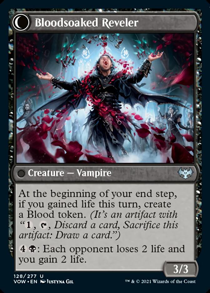 Restless Bloodseeker // Bloodsoaked Reveler [Innistrad: Crimson Vow] Magic: The Gathering