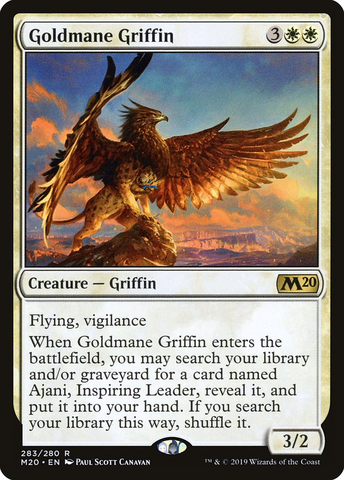Goldmane Griffin [Core Set 2020] Magic: The Gathering