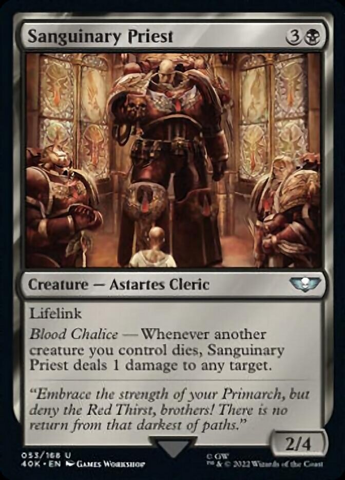 Sanguinary Priest [Warhammer 40,000] Magic: The Gathering