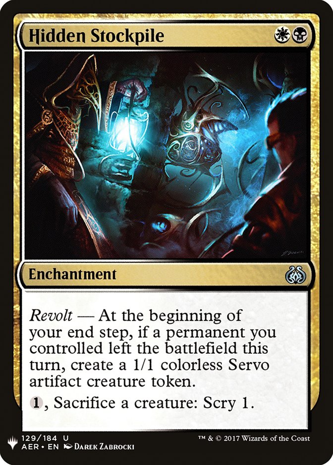 Hidden Stockpile [Mystery Booster] Magic: The Gathering