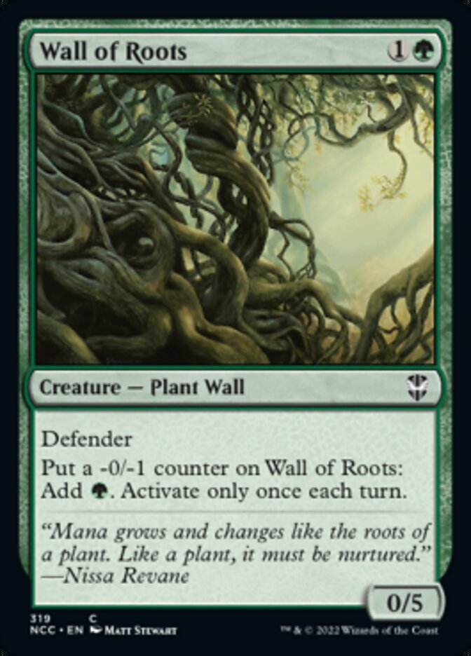 Wall of Roots [Streets of New Capenna Commander] Magic: The Gathering