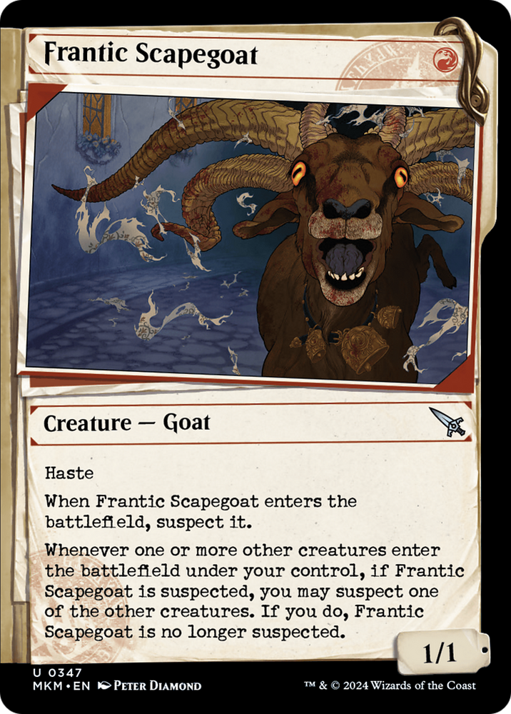 Frantic Scapegoat (Showcase) [Murders at Karlov Manor] Magic: The Gathering