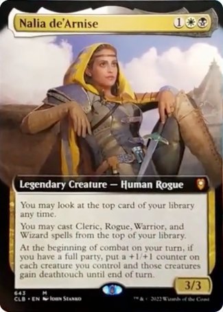 Nalia de'Arnise (Extended Art) [Commander Legends: Battle for Baldur's Gate] Magic: The Gathering