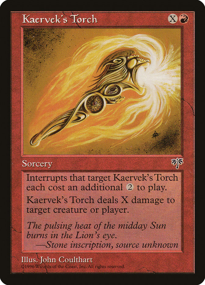 Kaervek's Torch [Mirage] Magic: The Gathering