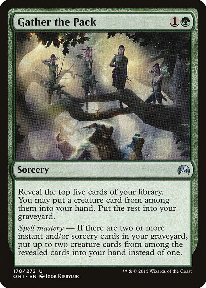 Gather the Pack [Magic Origins] Magic: The Gathering