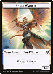 Treasure // Angel Warrior Double-Sided Token [Kaldheim Tokens] Magic: The Gathering