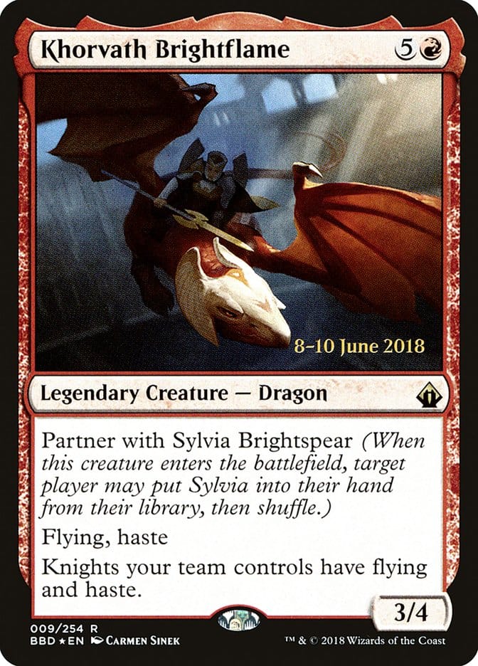 Khorvath Brightflame [Battlebond Prerelease Promos] Magic: The Gathering