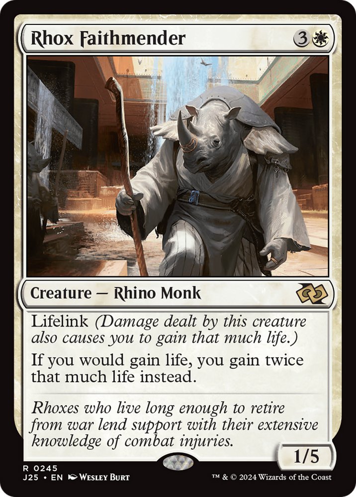 Rhox Faithmender [Foundations Jumpstart] Magic: The Gathering
