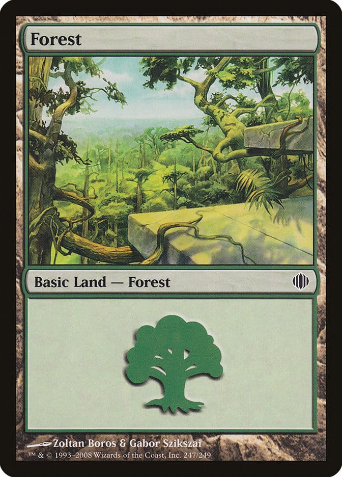 Forest (247) [Shards of Alara] Magic: The Gathering