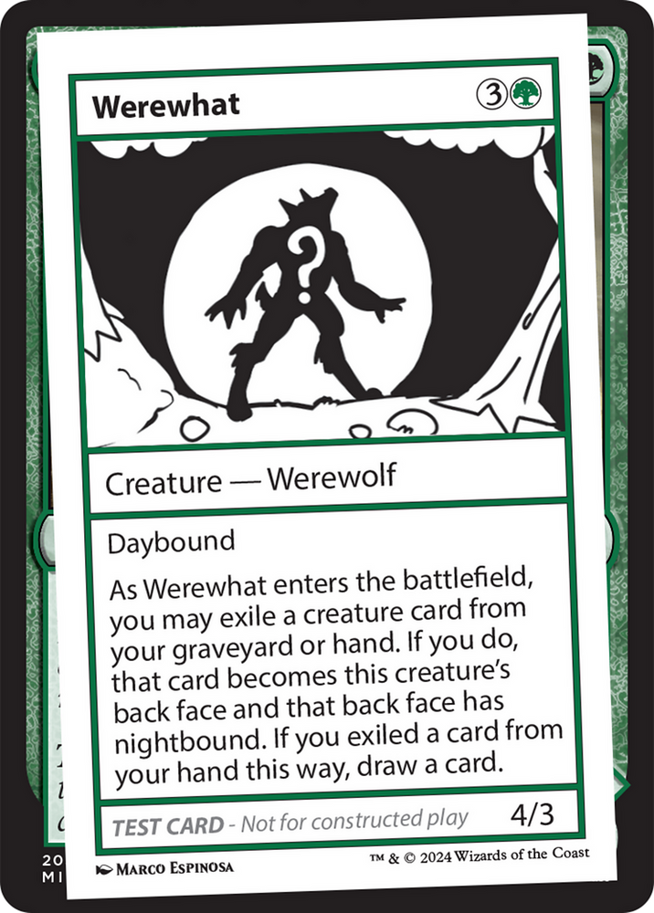 Werewhat [Mystery Booster 2 Playtest Cards] Magic: The Gathering