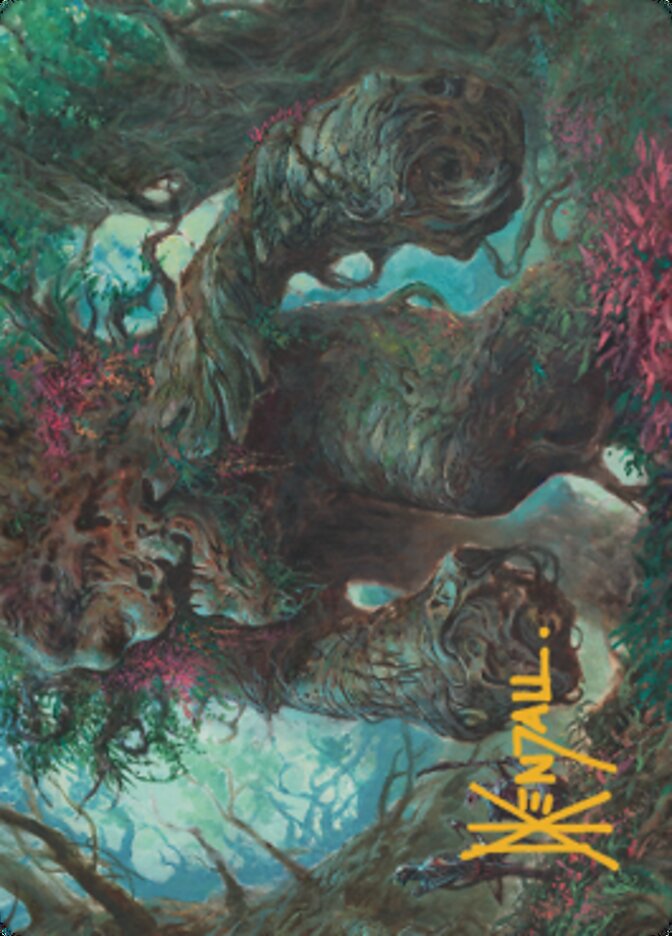 Magnigoth Sentry Art Card (Gold-Stamped Signature) [Dominaria United Art Series] Magic: The Gathering