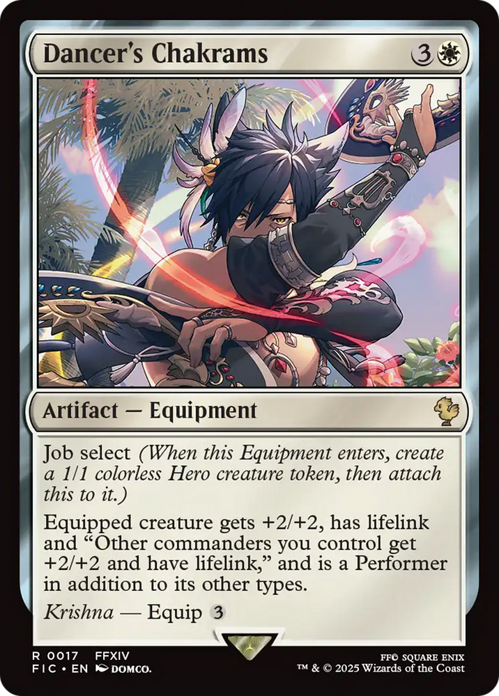 Dancer's Chakrams [FINAL FANTASY Commander] Magic: The Gathering