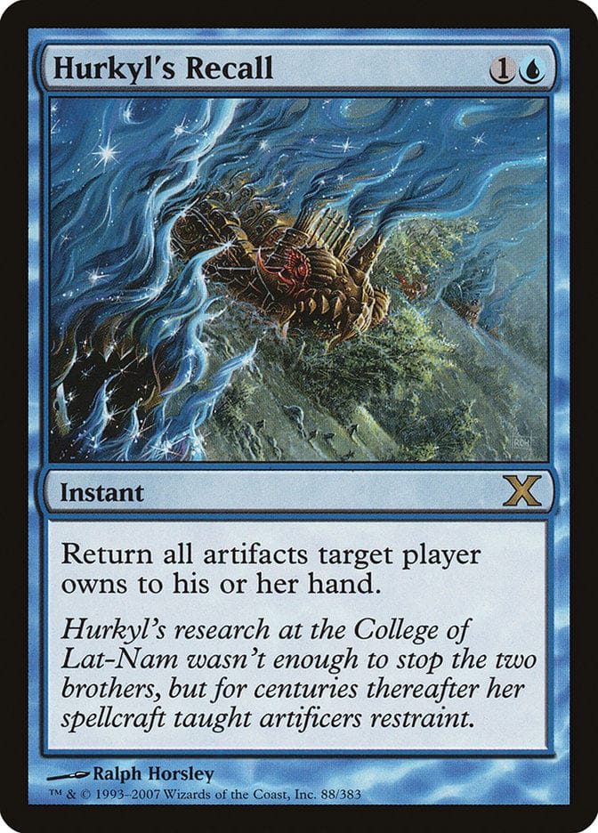 Hurkyl's Recall [Tenth Edition] Magic: The Gathering