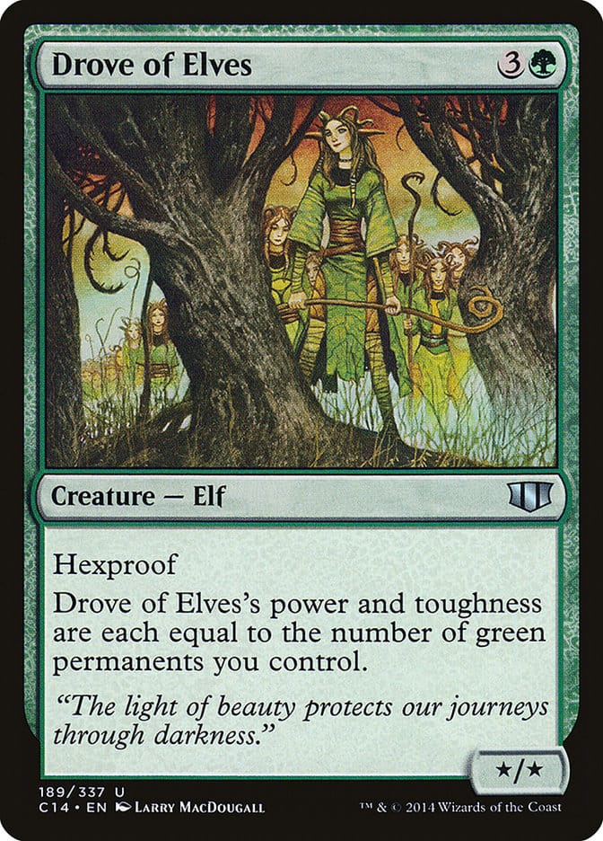Drove of Elves [Commander 2014] Magic: The Gathering