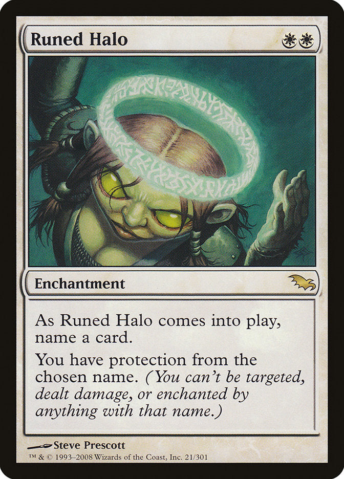Runed Halo [Shadowmoor] Magic: The Gathering