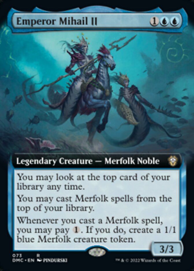 Emperor Mihail II (Extended Art) [Dominaria United Commander] Magic: The Gathering