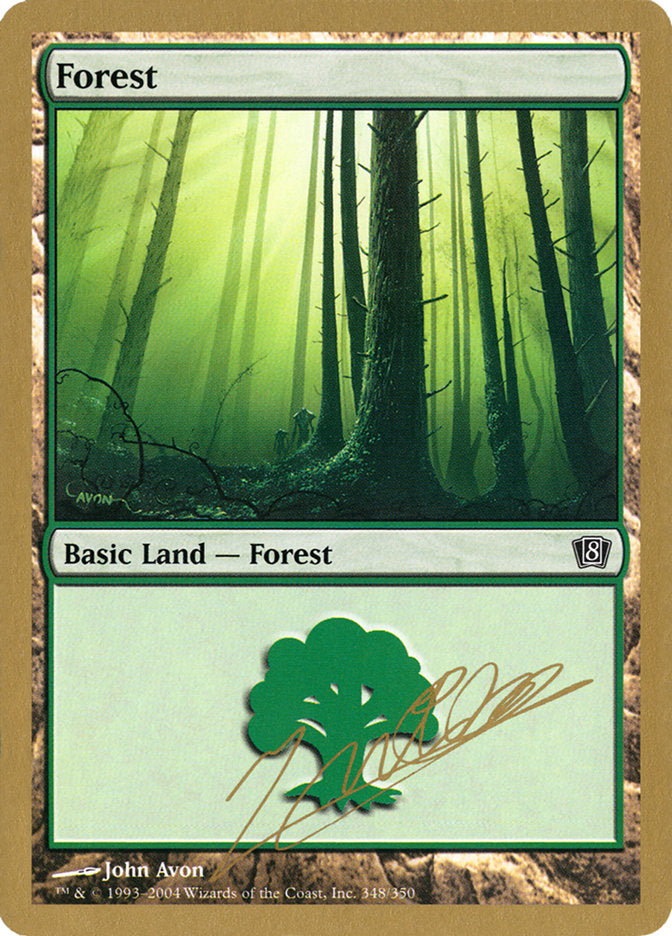 Forest (jn348) (Julien Nuijten) [World Championship Decks 2004] Magic: The Gathering