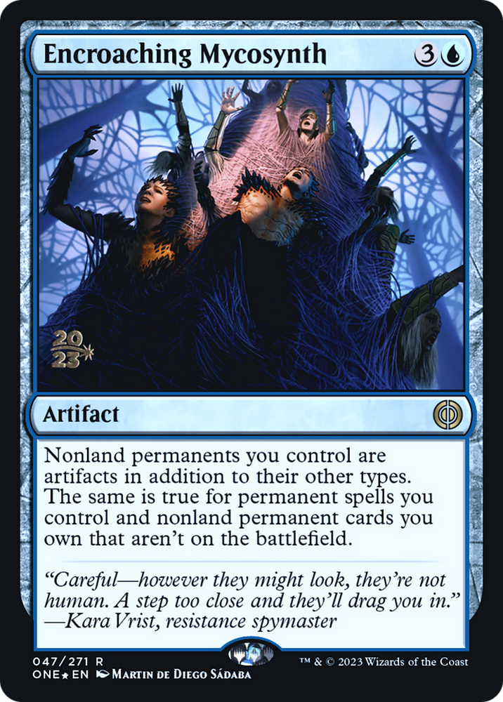 Encroaching Mycosynth [Phyrexia: All Will Be One Prerelease Promos] Magic: The Gathering