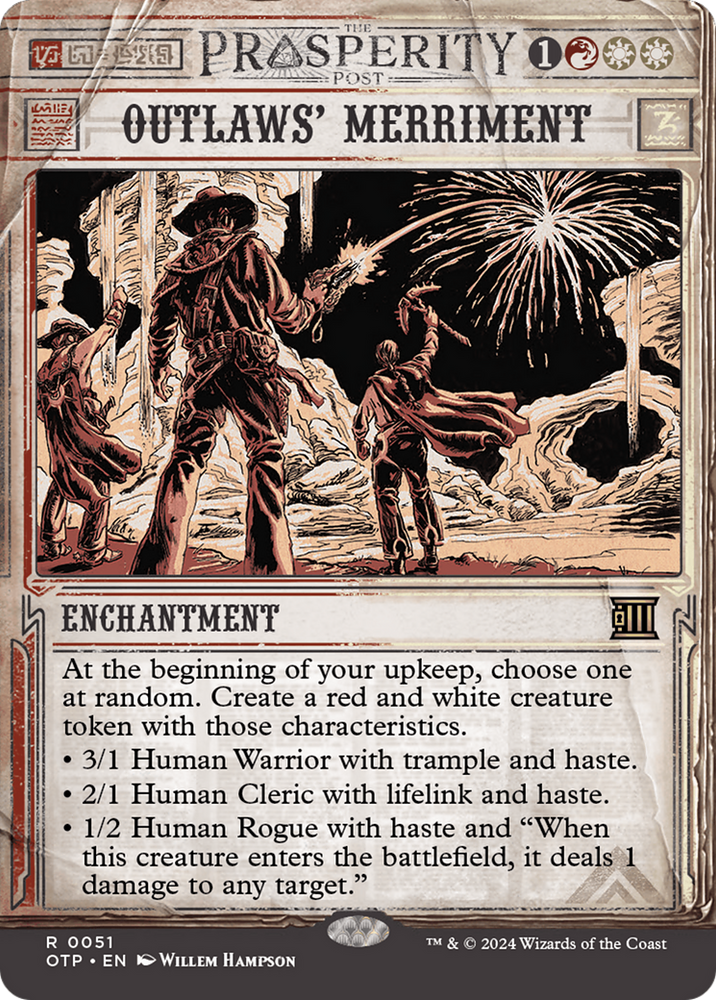 Outlaws' Merriment [Outlaws of Thunder Junction: Breaking News] Magic: The Gathering
