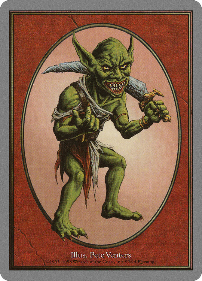 Goblin Token [Unglued Tokens] Magic: The Gathering