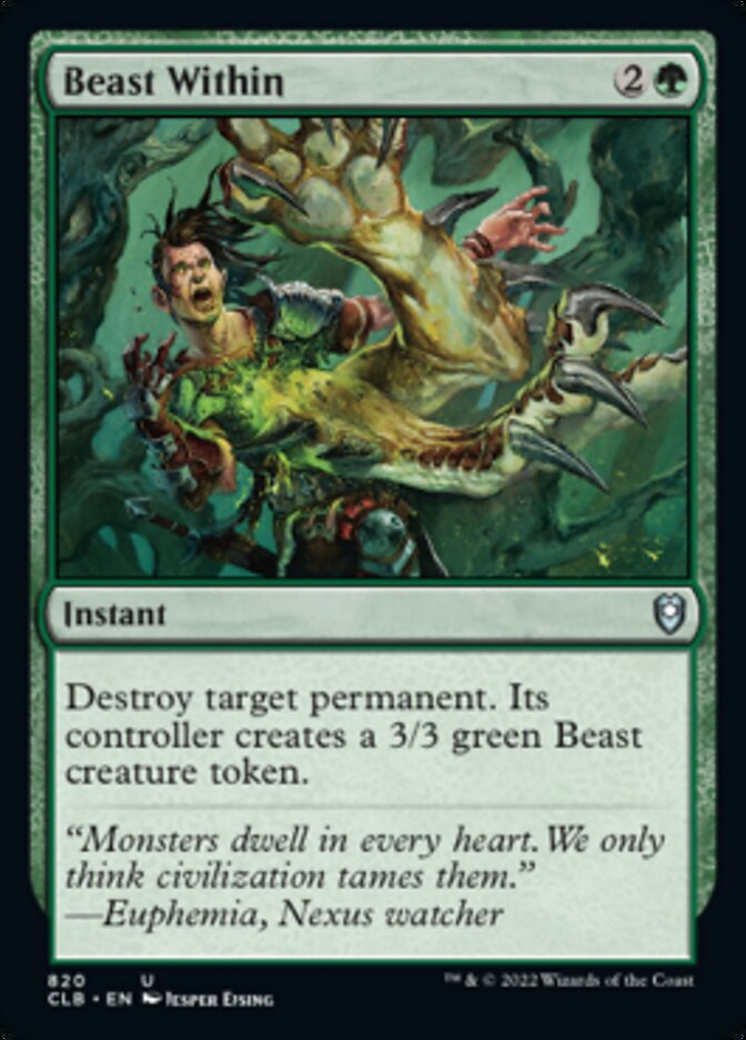 Beast Within [Commander Legends: Battle for Baldur's Gate] Magic: The Gathering