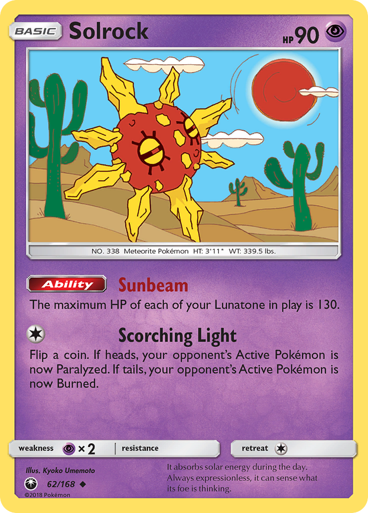 Solrock (62/168) [Sun & Moon: Celestial Storm] Pokémon