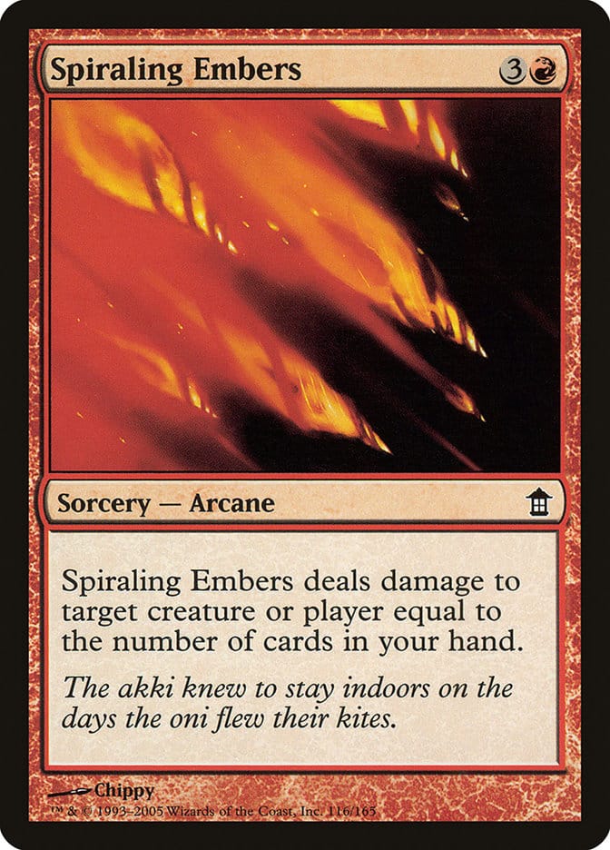 Spiraling Embers [Saviors of Kamigawa] Magic: The Gathering
