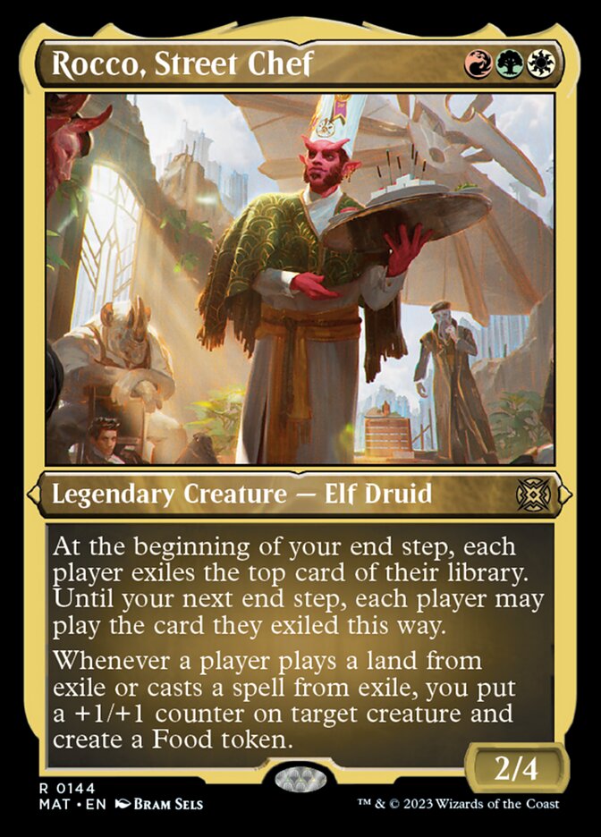 Rocco, Street Chef (Foil Etched) [March of the Machine: The Aftermath] Magic: The Gathering