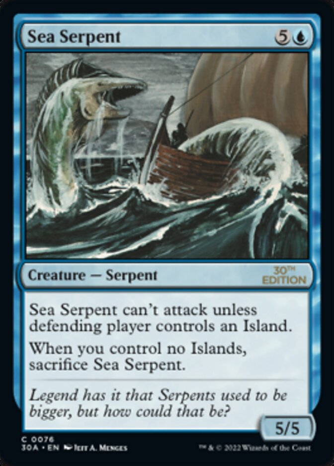 Sea Serpent [30th Anniversary Edition] Magic: The Gathering