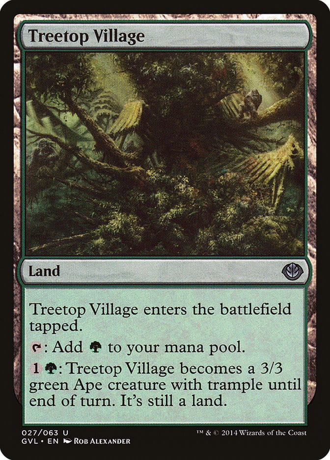 Treetop Village (Garruk vs. Liliana) [Duel Decks Anthology] Magic: The Gathering