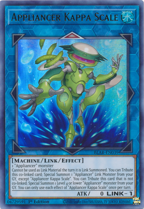 Appliancer Kappa Scale [BLAR-EN039] Ultra Rare - Yugioh Cards For Your TCG Needs!