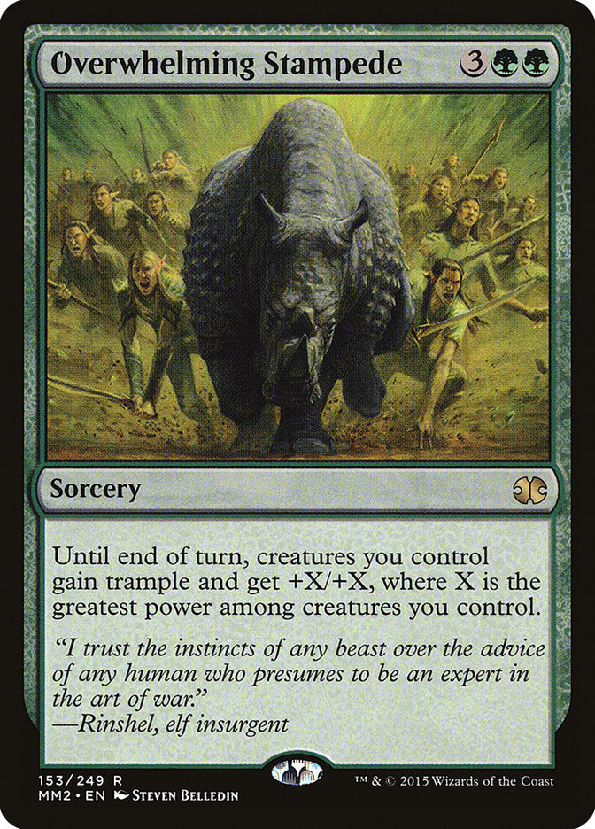 Overwhelming Stampede [Modern Masters 2015] Magic: The Gathering