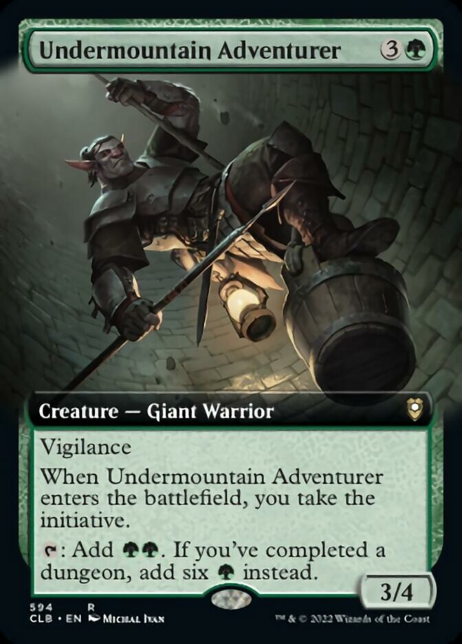 Undermountain Adventurer (Extended Art) [Commander Legends: Battle for Baldur's Gate] Magic: The Gathering