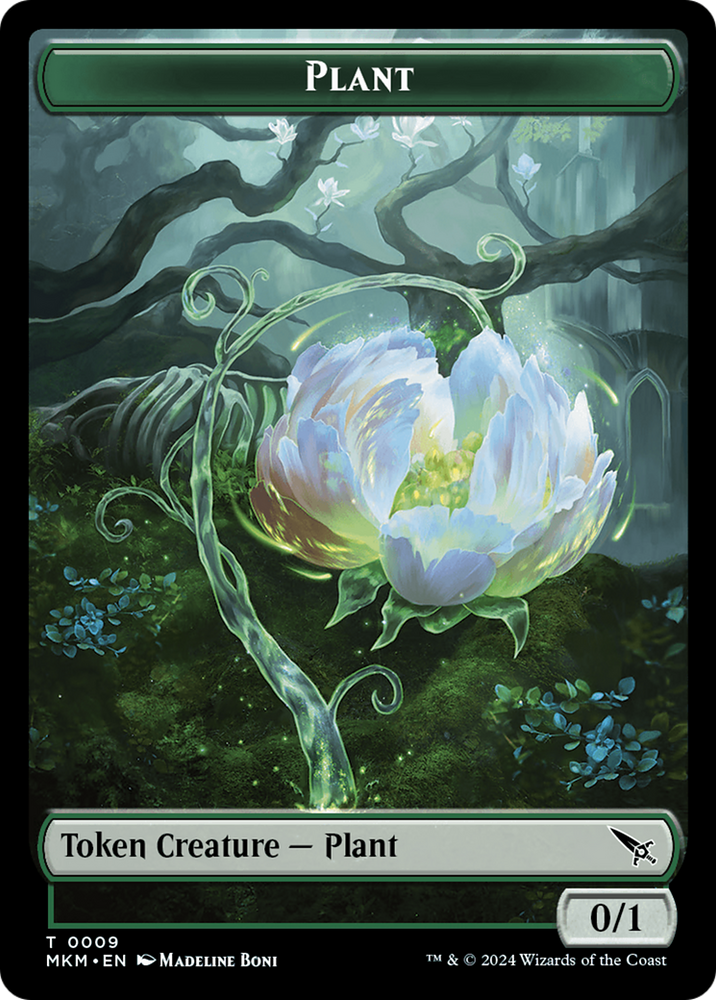 Detective // Plant Double-Sided Token [Murders at Karlov Manor Tokens] Magic: The Gathering