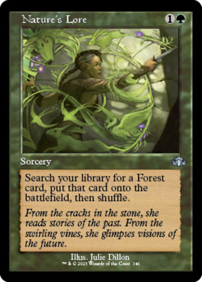 Nature's Lore (Retro) [Dominaria Remastered] Magic: The Gathering