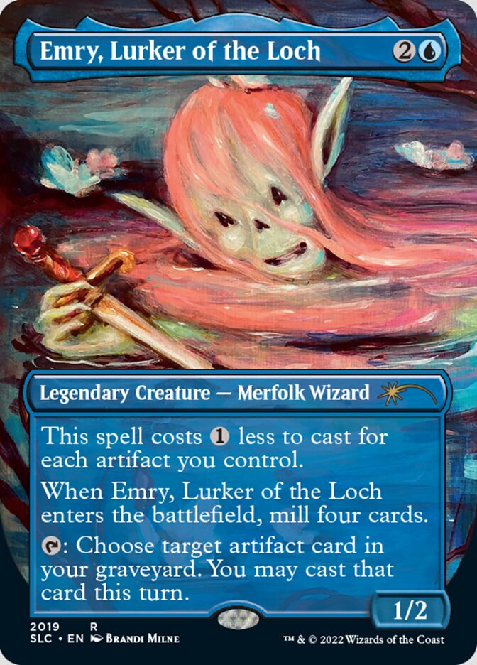 Emry, Lurker of the Loch (Borderless) [Secret Lair Countdown Kit] Magic: The Gathering
