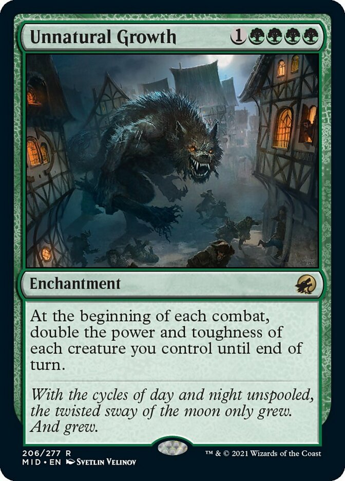 Unnatural Growth [Innistrad: Midnight Hunt] Magic: The Gathering